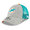 NEW ERA MIAMI DOLPHINS HEATHERED TURN TRUCKER MESH CAP H.GREYxAQUA FF3066578画像