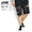 LEFLAH CRASH PAINT DENIM SHORT PANTS -BLACK-画像