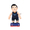 Bleacher Creature NBA FIGURE #18 Yudai Watanabe NAVY画像