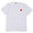 PLAY COMME des GARCONS MENS Double Red Heart S/S T-Shirt WHITE画像