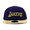 NEW ERA LOS ANGELES LAKERS 9FIFTY SNAPBACK CAP PURPLE GOLD NELAL195画像