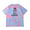 atmos pink × 楳図かずお 美少女 洗礼 TIE-DYE TEE BLUE 21AW-UZTP04画像