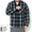 BIG MIKE Heavy Flannel Navy Check L/S Shirt 102335101画像