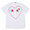 PLAY COMME des GARCONS OUTLINE HEART TEE AX-T100-051画像