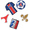 crocs JIBBITZ PARIS ST GERMAIN 5 PACK 10012289画像