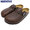 BIRKENSTOCK BOSTON GRIP NATURAL LEATHER (NARROW FIT) VINTAGE WOOD ROAST 1023491画像