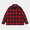 APPLEBUM Cut Off Nel Shirt Red/Black 2420203画像